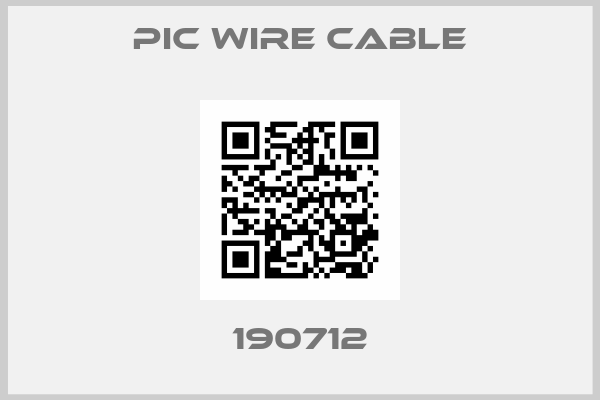 Pic Wire Cable-190712