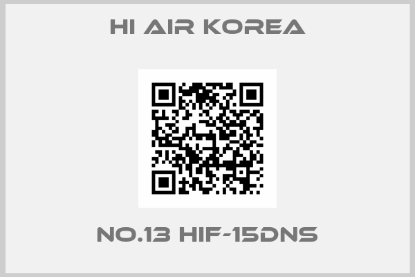 HI AIR KOREA-NO.13 HIF-15DNS