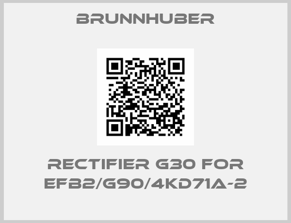 Brunnhuber-Rectifier G30 for EFB2/G90/4KD71A-2