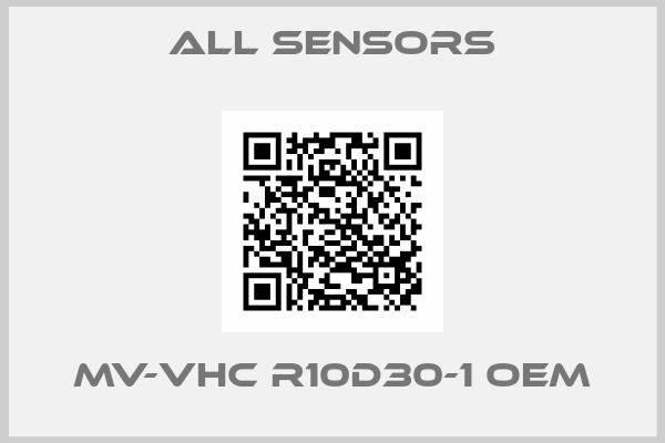 All Sensors-MV-VHC R10D30-1 OEM