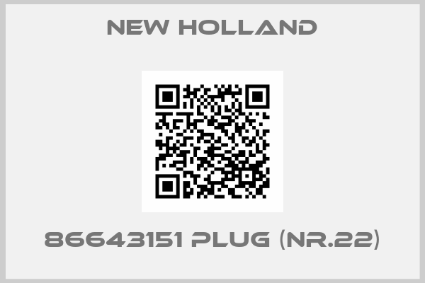 new holland-86643151 plug (Nr.22)