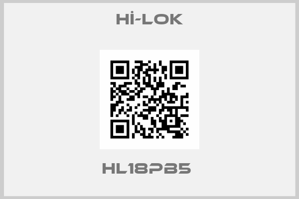 Hİ-LOK-HL18PB5 