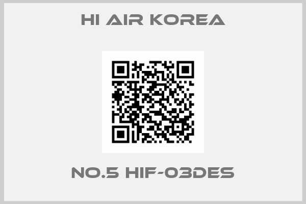 HI AIR KOREA-NO.5 HIF-03DES