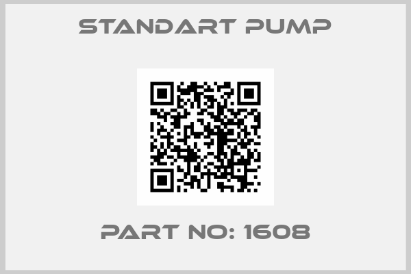 Standart Pump-part no: 1608