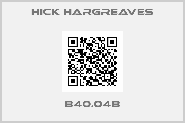 HICK HARGREAVES-840.048