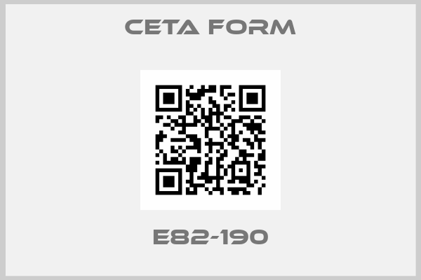 CETA FORM-E82-190