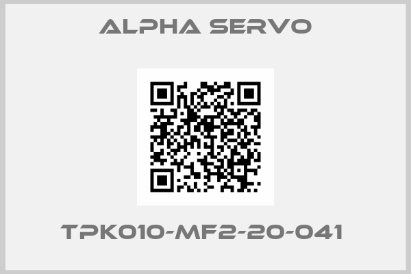 ALPHA SERVO-TPK010-MF2-20-041 