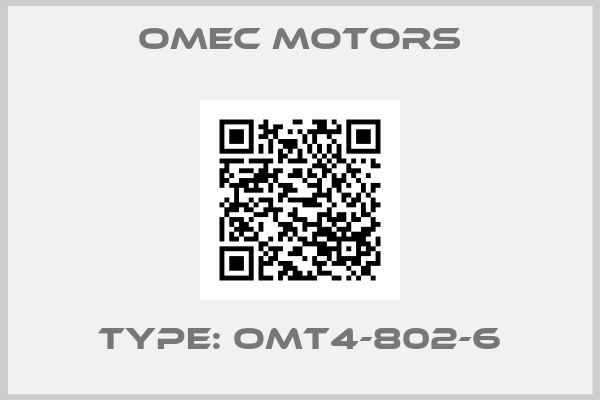 OMEC Motors-Type: OMT4-802-6