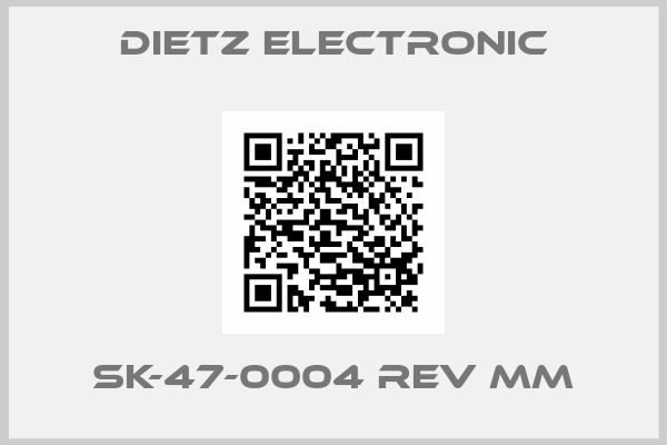 DIETZ ELECTRONIC-SK-47-0004 Rev MM