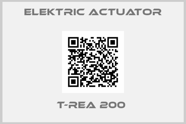 ELEKTRIC ACTUATOR-T-REA 200 