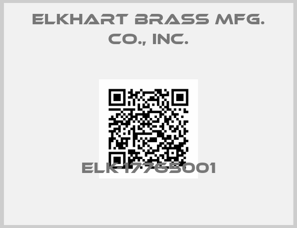 ELKHART BRASS MFG. CO., INC.-ELK-17765001