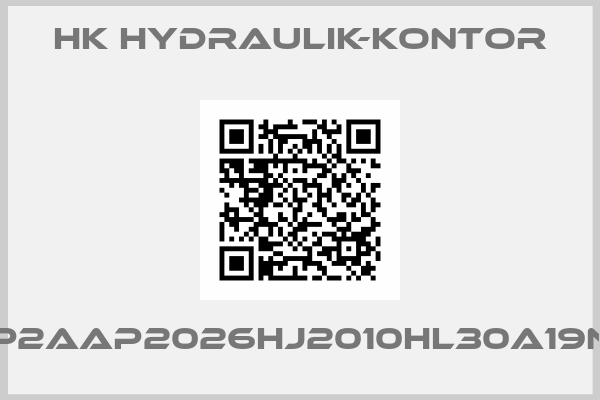 HK HYDRAULIK-KONTOR-P2AAP2026HJ2010HL30A19N