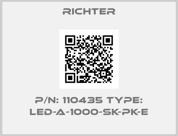 RICHTER-p/n: 110435 type: LED-A-1000-SK-PK-E