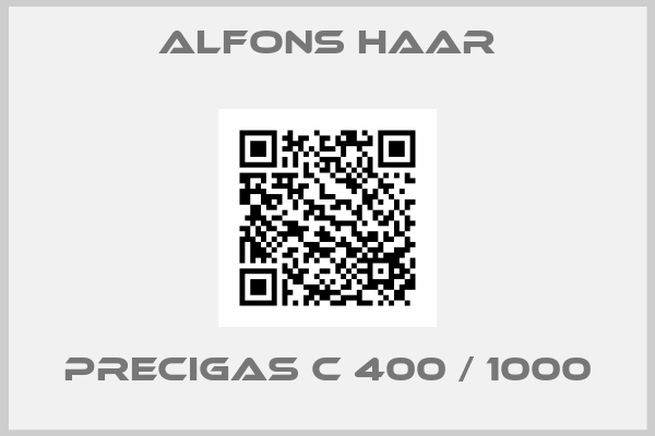 ALFONS HAAR-PreciGAS C 400 / 1000