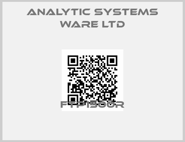 Analytic Systems Ware Ltd-FTP1500R