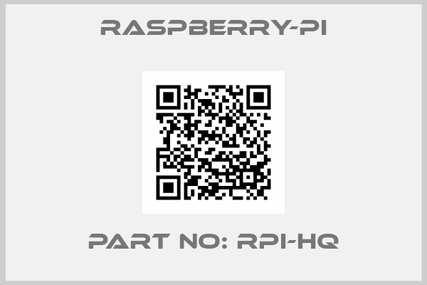raspberry-pi-part no: RPI-HQ
