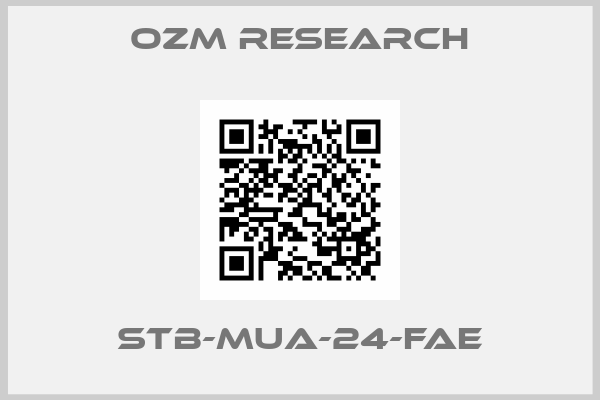 OZM Research-STB-MUA-24-FAE