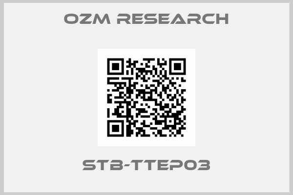 OZM Research-STB-TTEP03