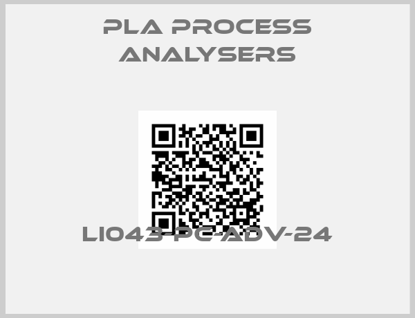 PLA Process Analysers-LI043-PC-ADV-24