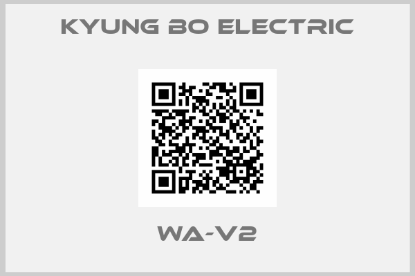 KYUNG BO ELECTRIC-WA-V2