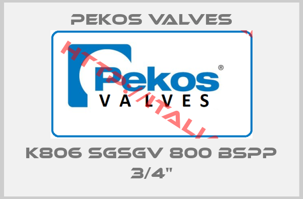 Pekos Valves-K806 SGSGV 800 BSPP 3/4"