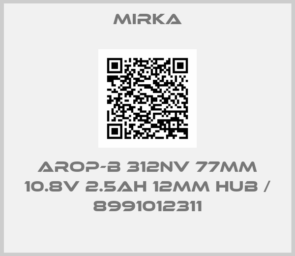 Mirka-AROP-B 312NV 77mm 10.8V 2.5Ah 12mm Hub / 8991012311