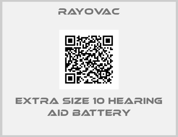 Rayovac-Extra Size 10 Hearing Aid Battery