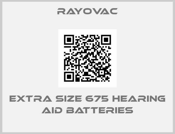 Rayovac-Extra Size 675 Hearing Aid Batteries