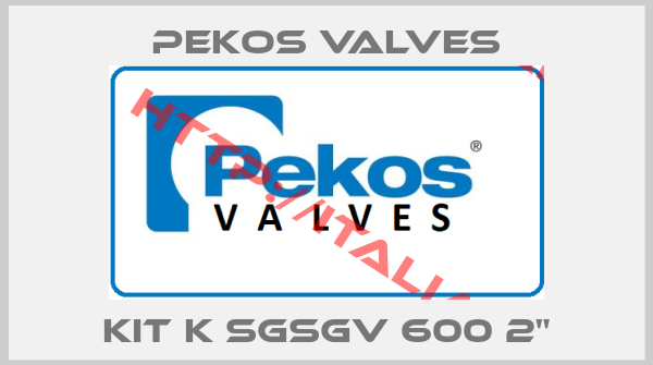 Pekos Valves-KIT K SGSGV 600 2"