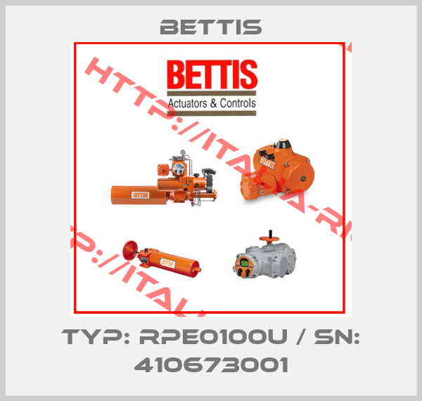 Bettis-typ: RPE0100U / SN: 410673001