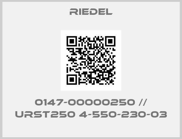 Riedel-0147-00000250 // URST250 4-550-230-03