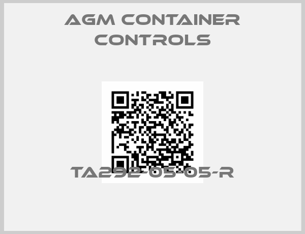 AGM Container Controls-TA292-05-05-R