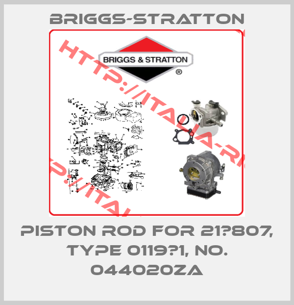 Briggs-Stratton-piston rod for 21А807, type 0119Е1, no. 044020ZA