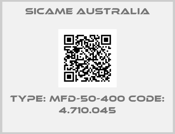 Sicame Australia-Type: MFD-50-400 Code: 4.710.045