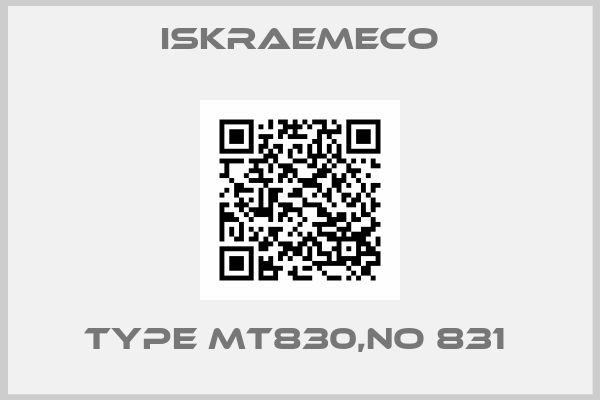 Iskraemeco-TYPE MT830,NO 831 
