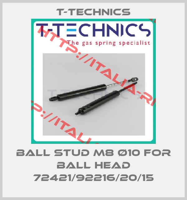 T-Technics-Ball stud M8 Ø10 for ball head 72421/92216/20/15