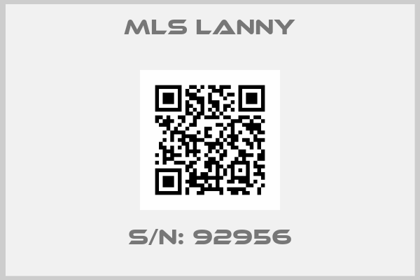MLS Lanny-S/N: 92956