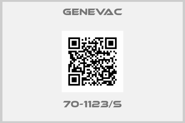 GENEVAC-70-1123/S