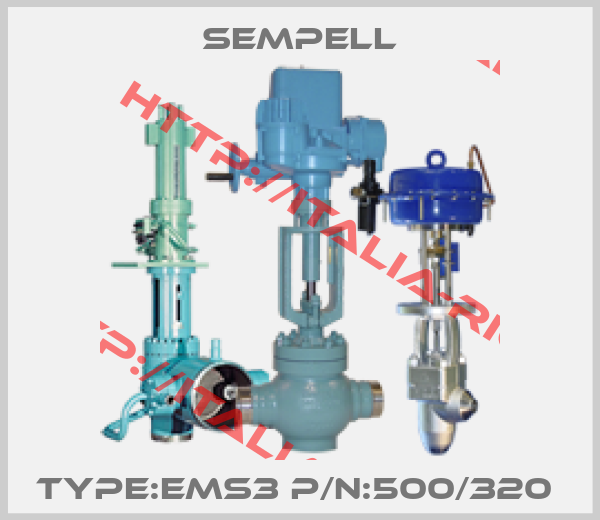 Sempell-TYPE:EMS3 P/N:500/320 