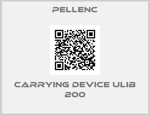 Pellenc-carrying device ULiB 200