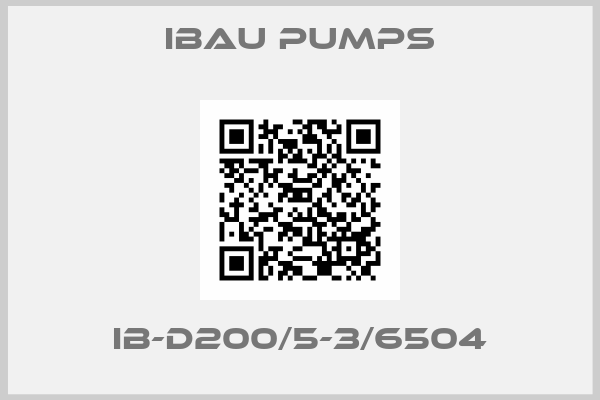 IBAU Pumps-IB-D200/5-3/6504