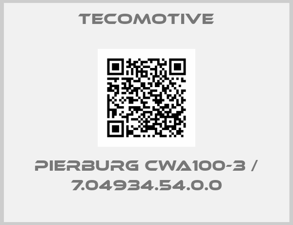 Tecomotive-Pierburg CWA100-3 / 7.04934.54.0.0