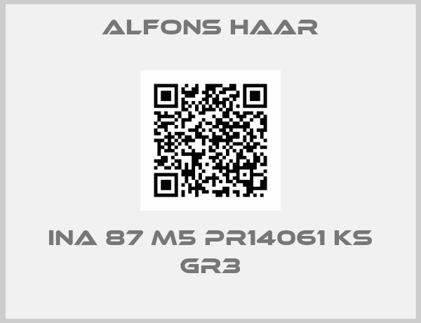 ALFONS HAAR-INA 87 M5 PR14061 KS GR3