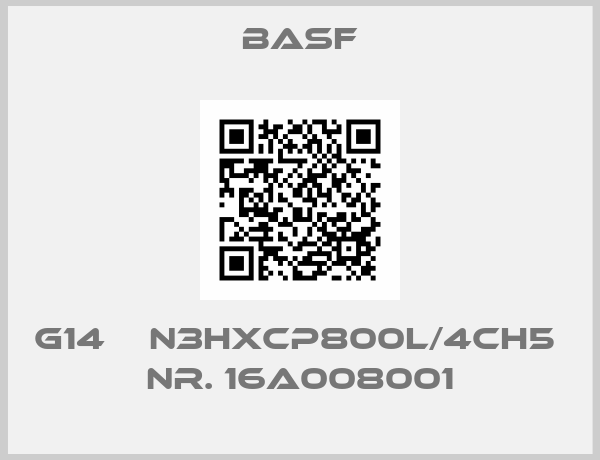 BASF-G14    N3HXCP800L/4CH5  Nr. 16A008001