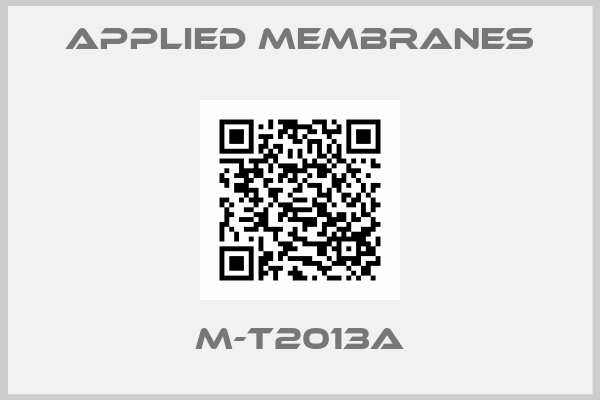 Applied Membranes-M-T2013A