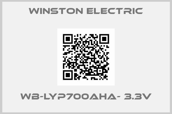Winston Electric-WB-LYP700AHA- 3.3V
