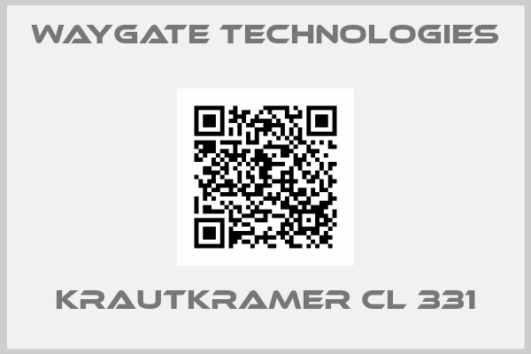 WayGate Technologies-Krautkramer CL 331