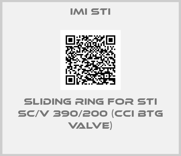 IMI STI-sliding ring for STI SC/V 390/200 (CCI BTG Valve)