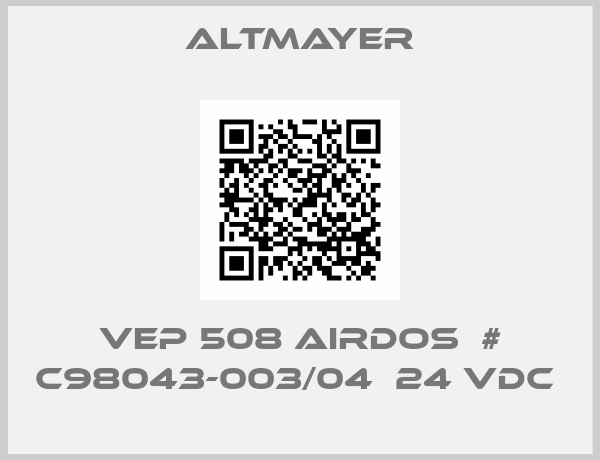 Altmayer-VEP 508 AIRDOS  # C98043-003/04  24 VDC 