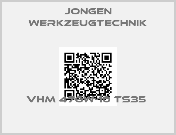 Jongen Werkzeugtechnik-VHM 476W-10 TS35 